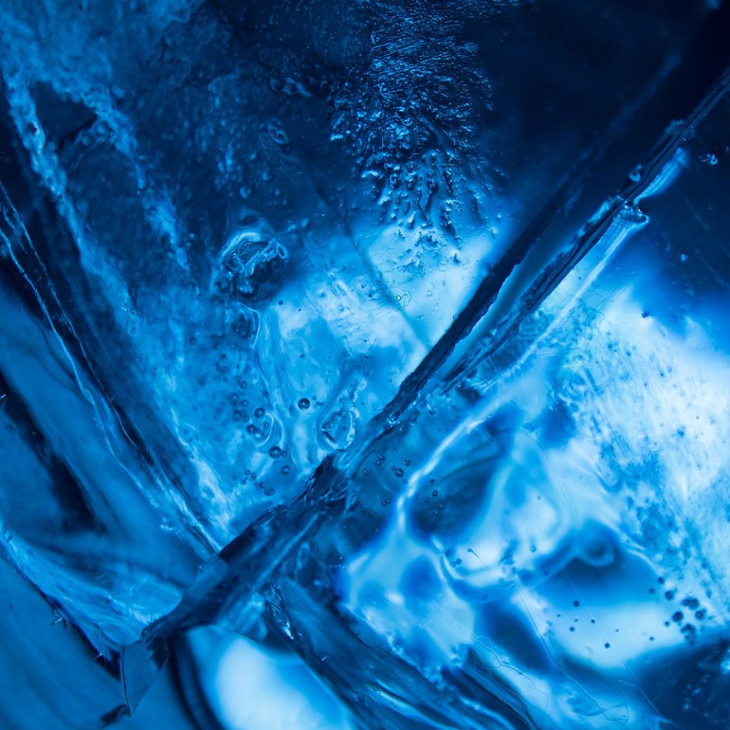 Blue abstract icy background